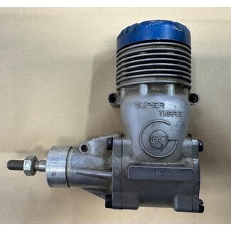 SUPER TIGRE SUPERTIGRE G.60 GLOW ENGINE  VINTAGE  USED  NO MANUAL  NO MUFFLER INCLUDED