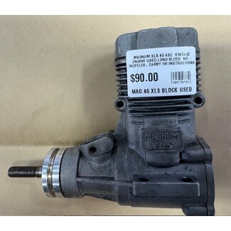 MAGNUM MAGNUM XLS 46 ABC  VINTAGE ENGINE USED LONG BLOCK  NO  : MUFFLER , CARBY OR INSTRUCTIONS