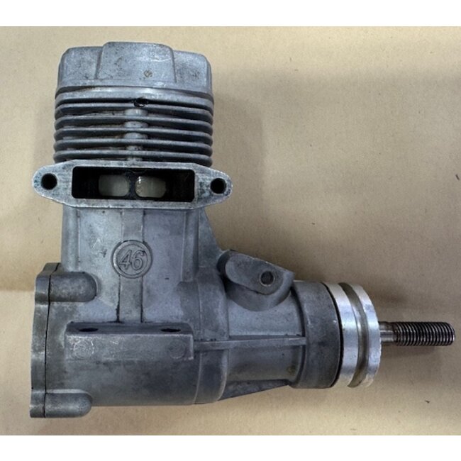 MAGNUM XLS 46 ABC  VINTAGE ENGINE USED LONG BLOCK  NO  : MUFFLER , CARBY OR INSTRUCTIONS