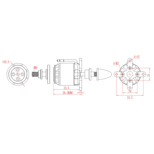 EMAX GT2215/09 1180KV 3 CELLS 1250G THRUST