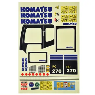 ACE RADIO CONTROLLED MODELS ACE KOMATSU 1/14 DIGGER STICKER SHEET