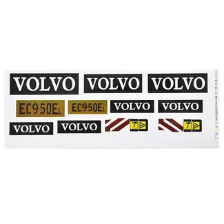 ACE RADIO CONTROLLED MODELS ACE Sticker set For Huina 592 1592 22 Channel 1:14 RC Excavator Parts