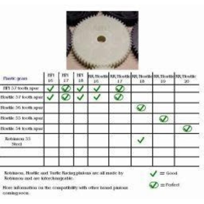 HOSTILE SPUR GEAR ( 54, 55, 56, 57 TOOTH)