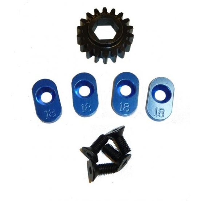 Vertigo Steel  VP Losi Hex drive clutch bell & pinions