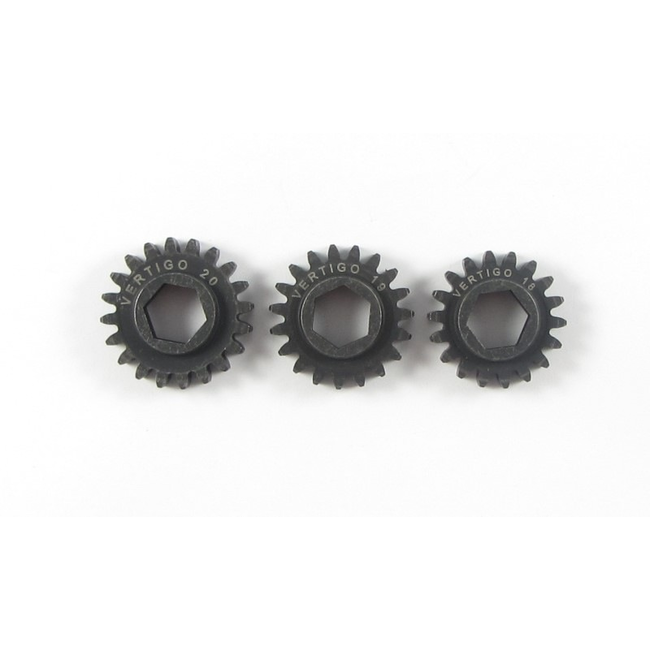 Vertigo Steel  VP Losi Hex drive clutch bell & pinions