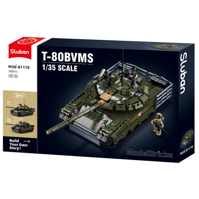 SLUBAN B1178 T-80BVMS 1/35 SCALE 519PCS C12