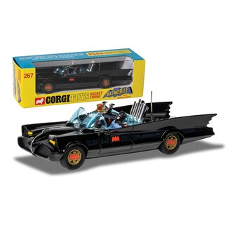 CORGI CORGI BATMOBILE WITH BATMAN AND ROBIN