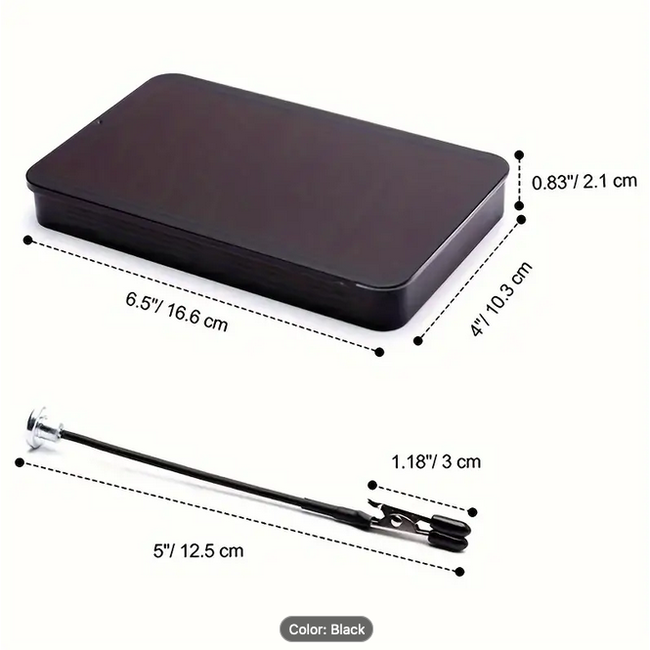 ACE Model Painting Stand Small black box  with 10-Piece Magnetic Flexible Alligator Clip Rod Set