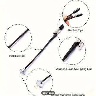 ACE RADIO CONTROLLED MODELS ACE Model Painting Stand Small black box  with 7-Piece Magnetic Flexible Alligator Clip Rod Set