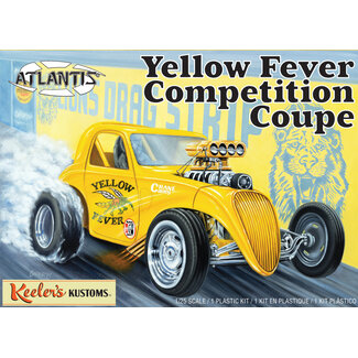 ATLANTIS MODELS Atlantis 1/25 Yellow Fever Dragster Keelers Kustoms Plastic Model Kit