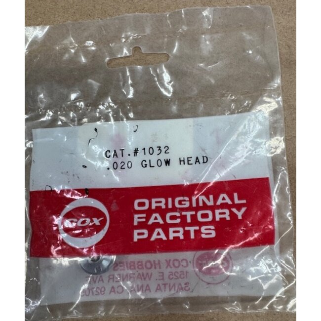 COX ENGINES GLOW HEADS .020