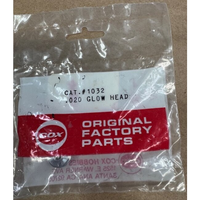 COX ENGINES GLOW HEADS .020
