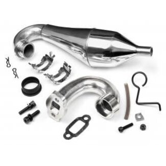 TAMIYA HPI Aluminium Tuned Pipe Set w/ Heavy Duty Steel Header (Baja)