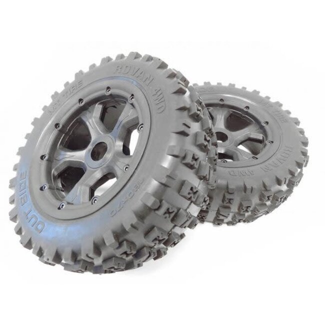 ROVAN REAR PRE MOUNTED TIRES SC 180 X 70