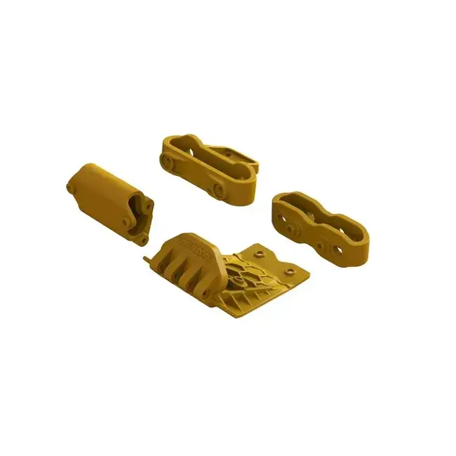 Arrma Lower Skid And Bumper Mount Set, Orange, Gorgon