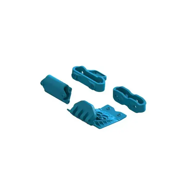 Arrma Lower Skid And Bumper Mount Set, Blue, Gorgon