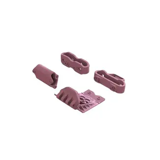 ARRMA Arrma Lower Skid And Bumper Mount Set, Pink, Gorgon