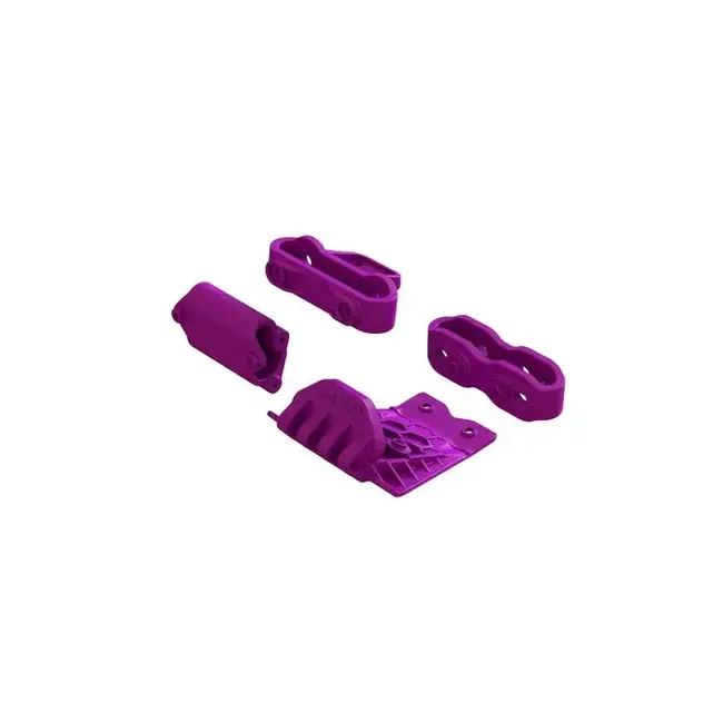 Arrma Lower Skid And Bumper Mount Set, Purple, Gorgon
