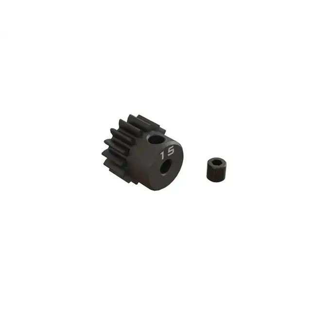 Arrma 15T 0.8Mod 1/8 Bore CNC Steel Pinion Gear, AR311077
