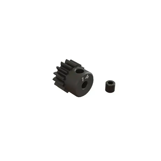 Arrma 14T 0.8Mod 1/8 Bore CNC Steel Pinion Gear, AR311076