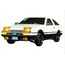 LDRC TOYOTA AE86 FC Drift Car RTR With Gyro 1/18th