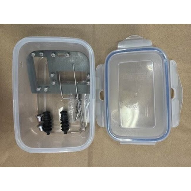 HY BOAT RADIO BOX WITH WATERPROOF BOOTS AND SERVO MOUNTS