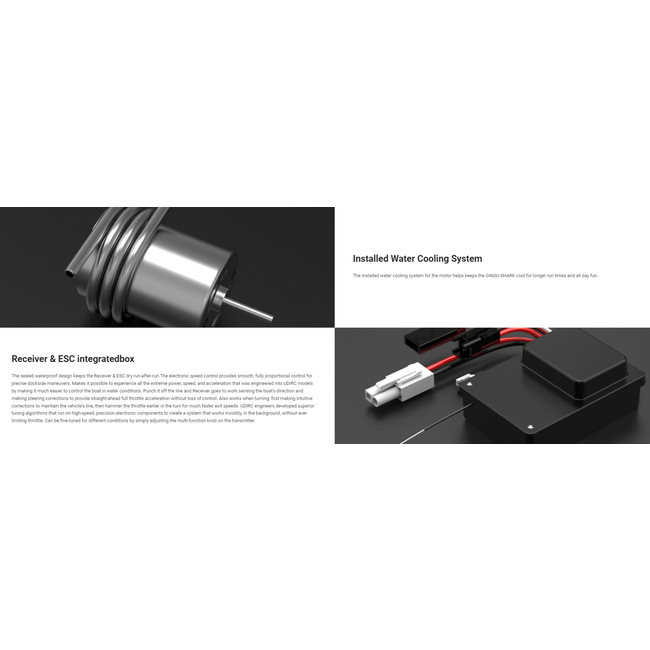 UDIRC Brushless Motor RC Boats, UDI005 white