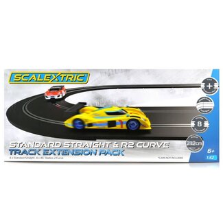 SCALEXTRIC SCALEXTRIC STANDARD STRAIGHT AND R2 CURVE TRACK EXTENSION PACK - REPLACES C8556