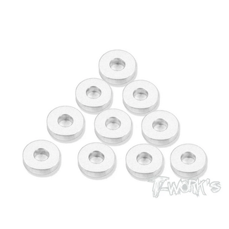 T-WORKS T-WORKS Aluminum Shim 3X7.8X2mm( Silver ) 10pcs.