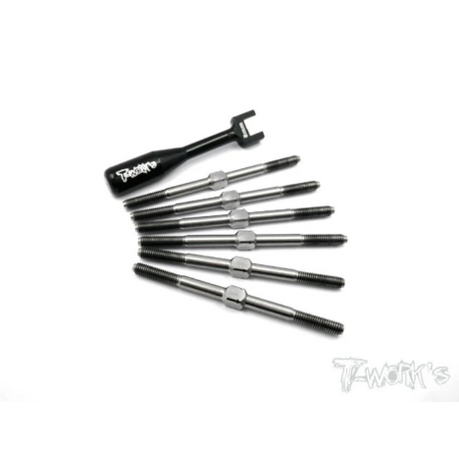 T-WORKS Team Losi 22 Ver.2.0 Titanium Turnbuckle Set