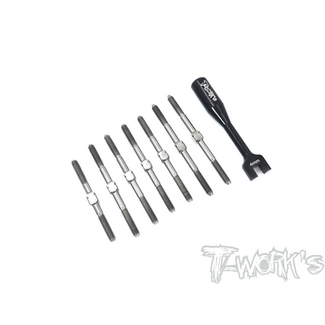 T-WORKS T-WORKS B74 64 Titanium Turnbuckle Set ( For Team Associated RC10 B74 )