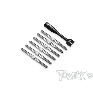 T-WORKS T-WORKS B7 Titanium Turnbuckle Set (For Team Associated RC10 B7 )
