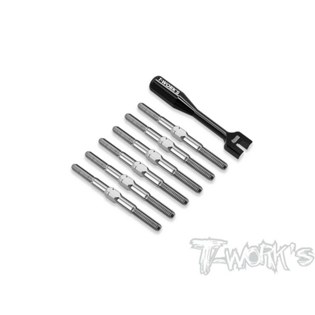 T-WORKS B7 Titanium Turnbuckle Set (For Team Associated RC10 B7 )