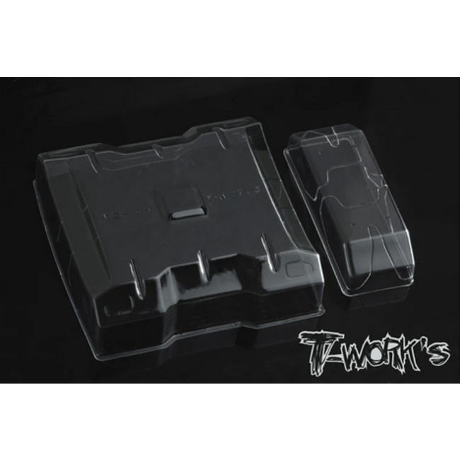 T-WORKS 1/10 Lexan Flat Rear Wing With Center Divider  6.5" Wide  2pcs.