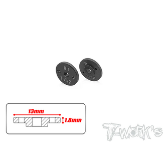 T-WORKS T-WORKS DIY Custom Tuning 13mm Shock Pistons 1.8mm ( Team Associated ) 2pcs.