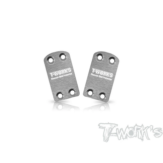 T-WORKS T-WORKS B7 Rear Chassis Skid Protector Stainless Steel ( Team Associated RC10 B7 ) 2pcs.