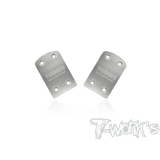T-WORKS T-WORKS XB4'21  Rear Chassis Skid Protector Stainless Steel ( Xray XB4'21 ) 2pcs.