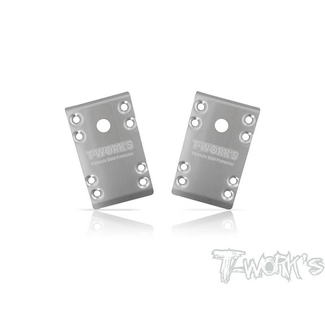 T-WORKS T-WORKS B74 Front Chassis Skid Protector Stainless Steel ( Team Associated RC10 B74 ) 2pcs.