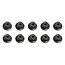 TEAM ASSOCIATED Locknuts, M3, flanged, black