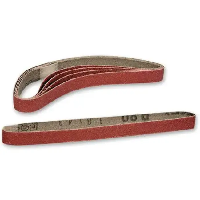 PROXXON '80 Grit' Corundum SANDING BELTS - Pkt of 5 - For BS/E