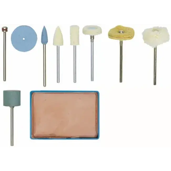 PROXXON POLISHING BITS - 10 PCE SET