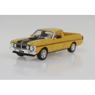 DDA COLLECTABLES DDA 1/24 YELLOW ORCHE 1971 XY GTHO FORD FALCON UTE T-BAR AUTO