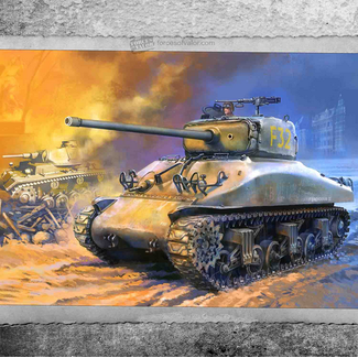 forces of valor FORCES VALOR 1:72 U.S. Sherman M4A1 (76) tank WITH CASTED HULL