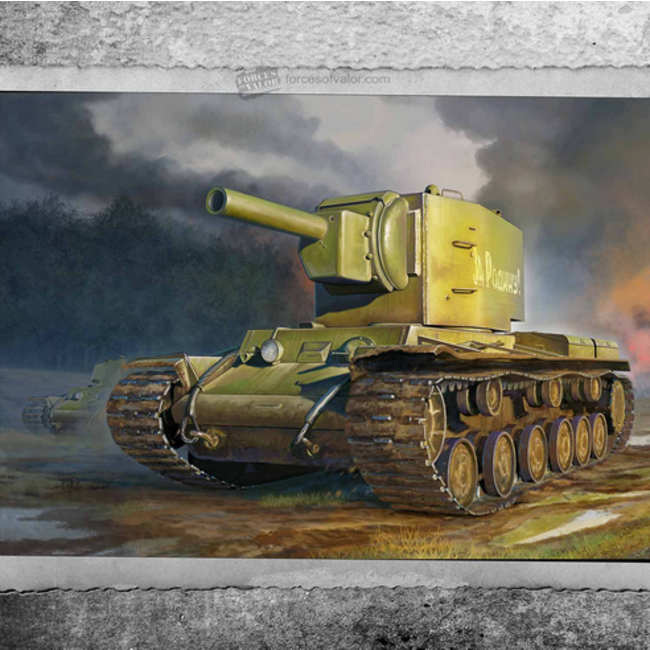 FORCES OF VALOR  1:72 Russian Heavy tank KV-2 UKARINE SUMMER 1941