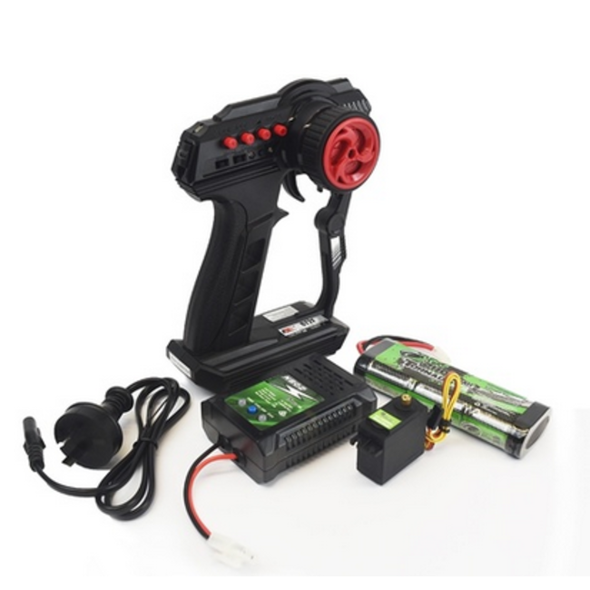 TORNADO RC KIT BUNDLE WITH  FS-GTF RADIO,  VIRUS SVO,  N802 CHG & 7.2V 2400 NIMH ( NO ESC )