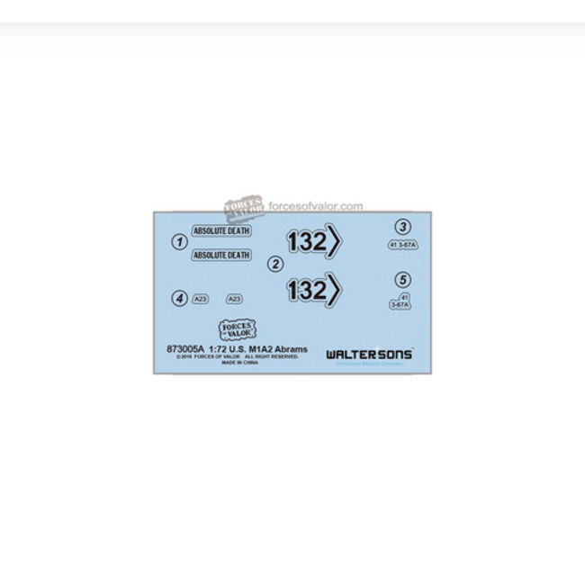 FORCES OF VALOR  1:72 U.S. M1A2 Abrams tank IRAQ 2003