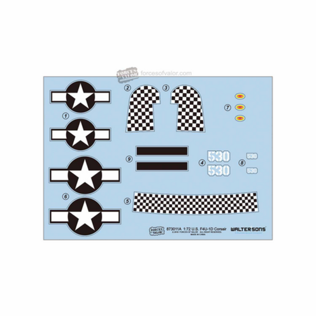 FORCES OF VALOR 1:72 U.S. F4U-1D Corsair aircraft OKINAWA MAY 1945