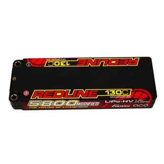 GENS ACE Gens Ace 2S Redline 5800mAh 130C 7.6V Hardcase Lipo Battery (5.0mm Bullet)