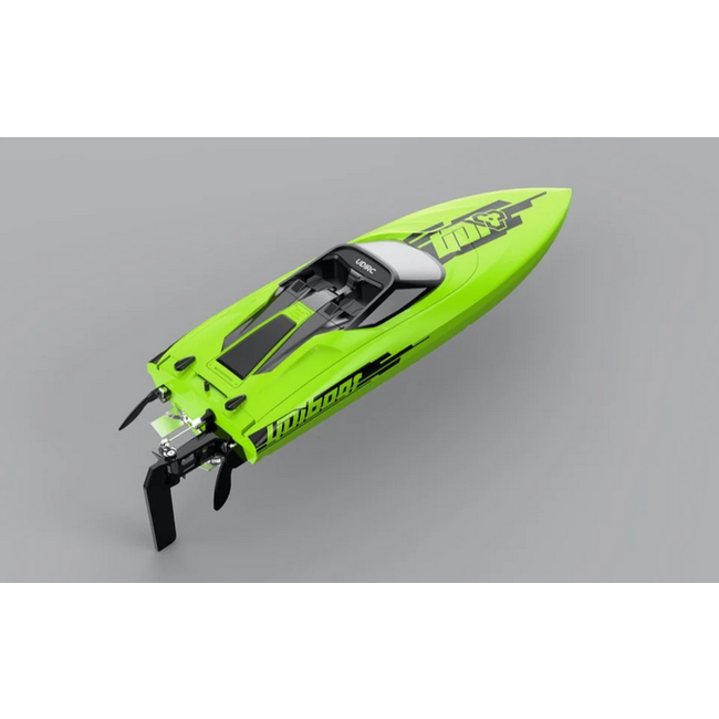 UDIRC Brushless Motor RC Boats, UDI021 GREEN WITH NAV LIGHTS Xiphactinus