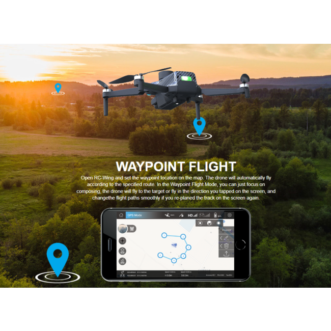 UDI RC Drone with FPV, Infrared obstacle avoidance & GPS , return to home , follow me mode